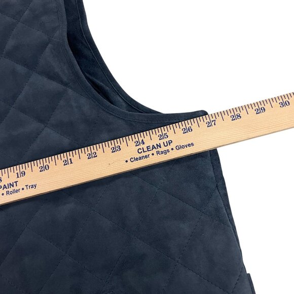 Peter Millar Crown Essex Suede Vest Quilted Jacket Mens XXL Galaxy Gray NWT - Picture 4 of 11